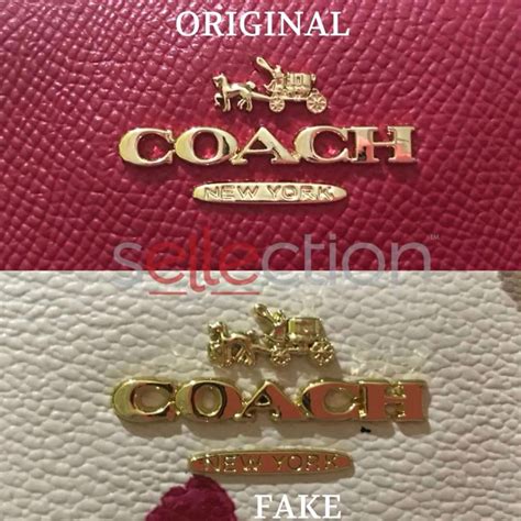 coach fake vs real wallet|coach handbags with symbol on.